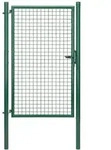 ALBERTS Wellengitter-Einzeltor, zinkp.gr&uuml;n Kst.b., B Mitte-Mitte Pf.1020mm, H1750mm