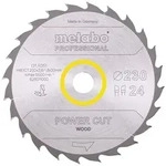 Metabo S&auml;geblatt power cut wood - professional, 230x30, Z24 WZ 20&deg;
