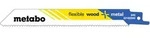 Metabo 25 S&auml;bels&auml;gebl&auml;tter flexible wood + metal 150 x 0,9 mm, BiM, 1,8-2,6 mm/