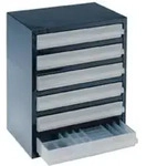 Raaco Schubladenmagazin Typ 6-3 B357xT255xH435 mm, mit 6 Schubladen 250-3