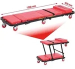 KS Tools Fahrbare Liege und Klappsitz, 1200x420 mm
