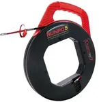 Runpotec Kabeleinziehger&auml;t RUNPO 5 Band-L.30m Biege-R.15mm Kabel-D.5,3mm