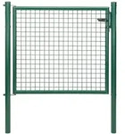 ALBERTS Wellengitter-Einzeltor, zinkp.gr&uuml;n Kst.b., B Mitte-Mitte Pf.1250mm, H1000mm