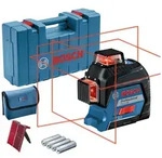 Bosch Linienlaser GLL 3-80, mit 4 x 1,5 V-LR6-Batterie, Zubeh&ouml;r, Handwerkerkoffer