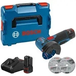 Bosch Akku-Winkelschleifer GWS 12V-76, mit 2 x 3,0 Ah Li-Ion Akku, L-BOXX mit