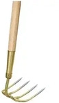Idealspaten Gartenkreiel 4 ovale Zink mit Stiel 135 cm