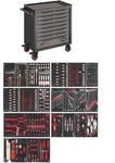 VIGOR Werkstattwagen Series XL, Kunststoff-Arbeitsplatte, mit Sortiment,...