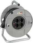 Brennenstuhl BAT Kabeltrommel AK 260 (40m Kabel, aus bruchfestem Kunststoff, 4