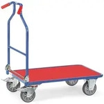 fetra Klappwagen Optiliner - blau/rot, Ladefl&auml;che 900 x 600 mm