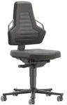 Bimos Arbeitsstuhl Nexxit 2 Griff grau Sitzh&ouml;he 450-600 mm, Supertec schw.,m. Rollen