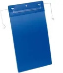 DURABLE Dokumententasche B210xH297 mm A4 hoch blau mit Drahtb&uuml;gel VE 50 St&uuml;ck