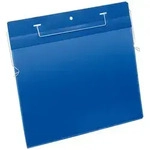 DURABLE Dokumententasche B297xH210 mm A4 quer blau mit Drahtb&uuml;gel VE 50 St&uuml;ck