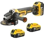 DeWalt Akku-Winkelschleifer 18 V, 125 mm (b&uuml;rstenlos), incl. 3x Akku 5 Ah,