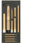 Bahco Fit&Go 1/3 Einlage mit H&auml;mmern, Flachmei&szlig;eln und Splintentreibern - 11-tlg.