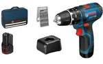 Bosch Akku-Schlagbohrschrauber GSB 12V-15, incl. 2x Akku GBA, Ladeger&auml;t, 25-tlg.