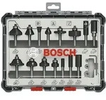 Bosch Freihandfr&auml;ser-Set, 1/4-Schaft, 15-tlg.