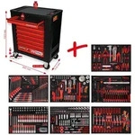 KS Tools Performanceplus Werkstattwagen-Satz P15 mit 397 Werkzeugen f&uuml;r 7 Schubladen