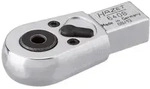 Hazet Bit Einsteck-Umschaltknarre 6408, 9 x 12 mm Einsteck-Vierkant massiv, 1/4 (6,3