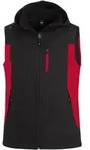 FHB Softshell Weste Justus 79110 Gr. 5XL rot/schwarz
