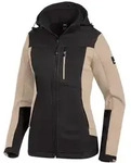 FHB Softshelljacke Damen Julia stark wasserabweisend Gr. 2XL beige/schwarz