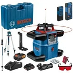 Bosch Rotationslaser GRL 600 CHV, Messstab, Baustativ, Akku, Ladeger&auml;t,...