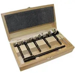 FISCH-Tools Forstnerbohrersatz BLACK SHARK PRO 6-tlg.D.35,40,50,60,68 mm+Verl.