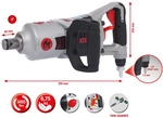 KS Tools 1 superMONSTER Hochleistungs-Druckluft-Schlagschrauber, 3405Nm
