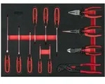 KS Tools Schraubendreher- und Zangen-Satz, 12-tlg. in 1/1 Systemeinlage