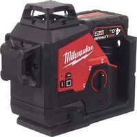 Milwaukee Kreuzlinienlaser 3 x 360&deg; M123PL-401C, 1 Akku, Transportkoffer