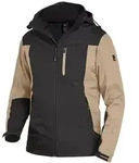 FHB Herren Softshelljacke Jannik 79105 Gr. M beige/schwarz