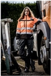 Nitras NITRAS MOTION TEX VIZ, Warnschutz-Softshelljacke, neonorange/schwarz,...