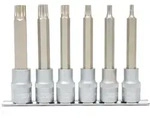 KS Tools 1/2 Bit-Stecknuss-Satz XZN, lang, 6-tlg, M5-M14