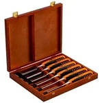 Bahco Stechbeitelsatz mit gummiertem Griff 6-32 mm - 6-tlg./Holzkiste