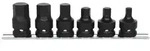 KS Tools 1/2 Kraft-Bit-Stecknuss-Satz, kurz, 6-tlg