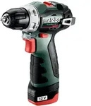 Metabo Akku-Bohrschrauber PowerMaxx BS BL, Kunststoffkoffer, 12V 2x2Ah Li-Power + LC