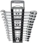 Wiha Ringratschen-Gabelschl&uuml;ssel Set 12-tlg. umschaltbar in Halter