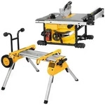 DeWalt Tischkreiss&auml;ge 210 mm, 1850 W, mit Untergestell DE7400-XJ und Zubeh&ouml;r