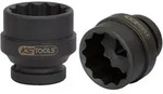 KS Tools 1 12-kant-Kraft-Stecknuss, kurz, 65 mm