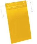 DURABLE Dokumententasche B210xH297 mm A4 hoch gelb mit Drahtb&uuml;gel VE 50 St&uuml;ck