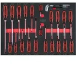 KS Tools SCS Schraubendreher-Satz, 29-tlg. in 1/1 Systemeinlage