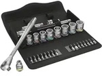 Wera 8100 SB 10 Zyklop Metal-Knarrensatz, Durchsteckvierkant, 3/8-Antrieb, z&ouml;llig,