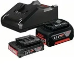 Bosch Professional Bosch Starter-Set: 1x Akku GBA 18V 2,0Ah + 1x Akku GBA 18V 4,0Ah +