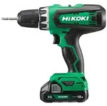 HiKOKI Akku-Bohrschrauber 18 V, 53 Nm, incl. 2x Akku 2 Ah, Ladeger&auml;t, Zubeh&ouml;r,