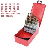 KS Tools HSS-G Co 5 Spiralbohrer-Satz, Stahlblechkassette, 25-tlg., 1-13 mm