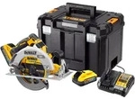 DeWalt Akku-Handkreiss&auml;ge 18 V (b&uuml;rstenlos), incl. 2x Akku 5 Ah, Schnellladeger&auml;t,