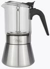Milu Edelstahl Glas Induktion Espressokocher-Set (5-tlg.) 4 Tassen