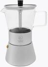Leopold Vienna Espressokocher Otto 4 Tassen, Edelstahl