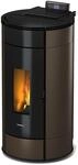 FreePoint Pelletofen Globe Stahl 10,5 kW schwarz-braun