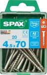 Spax Universalschrauben 4.5 x 70 mm TX 20 - 20 St&uuml;ck Edelstahl