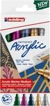 edding 5100 Acrylmarker medium 5er Set festlich 2 - 3 mm